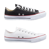 Combo 2 pares All Star Cano Baixo PRETO+BRANCO